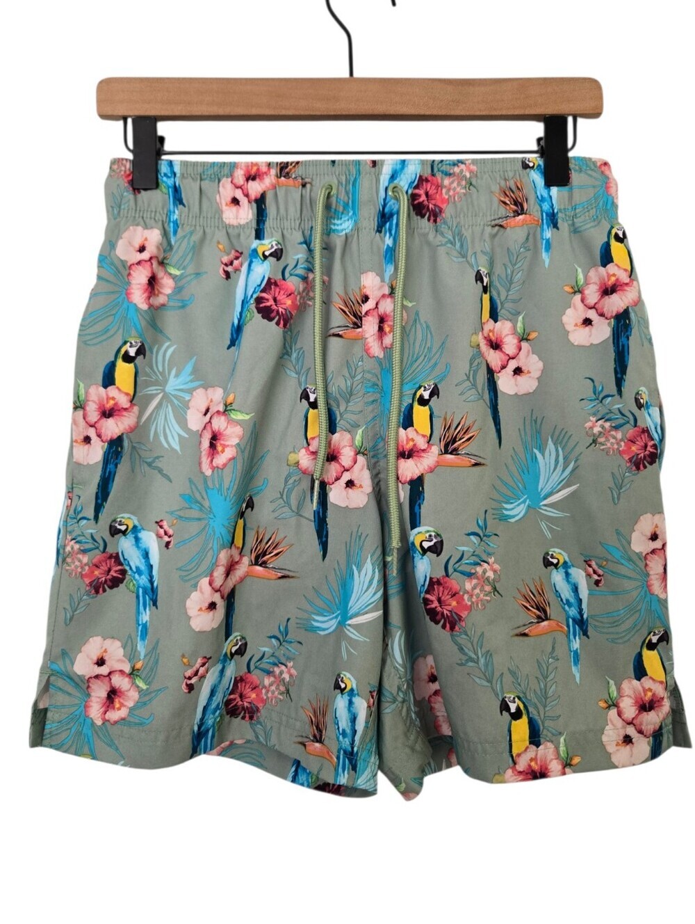 George Men’s Floral Bird Print Swim Shorts Size S (28-30) - Picture 2 of 4